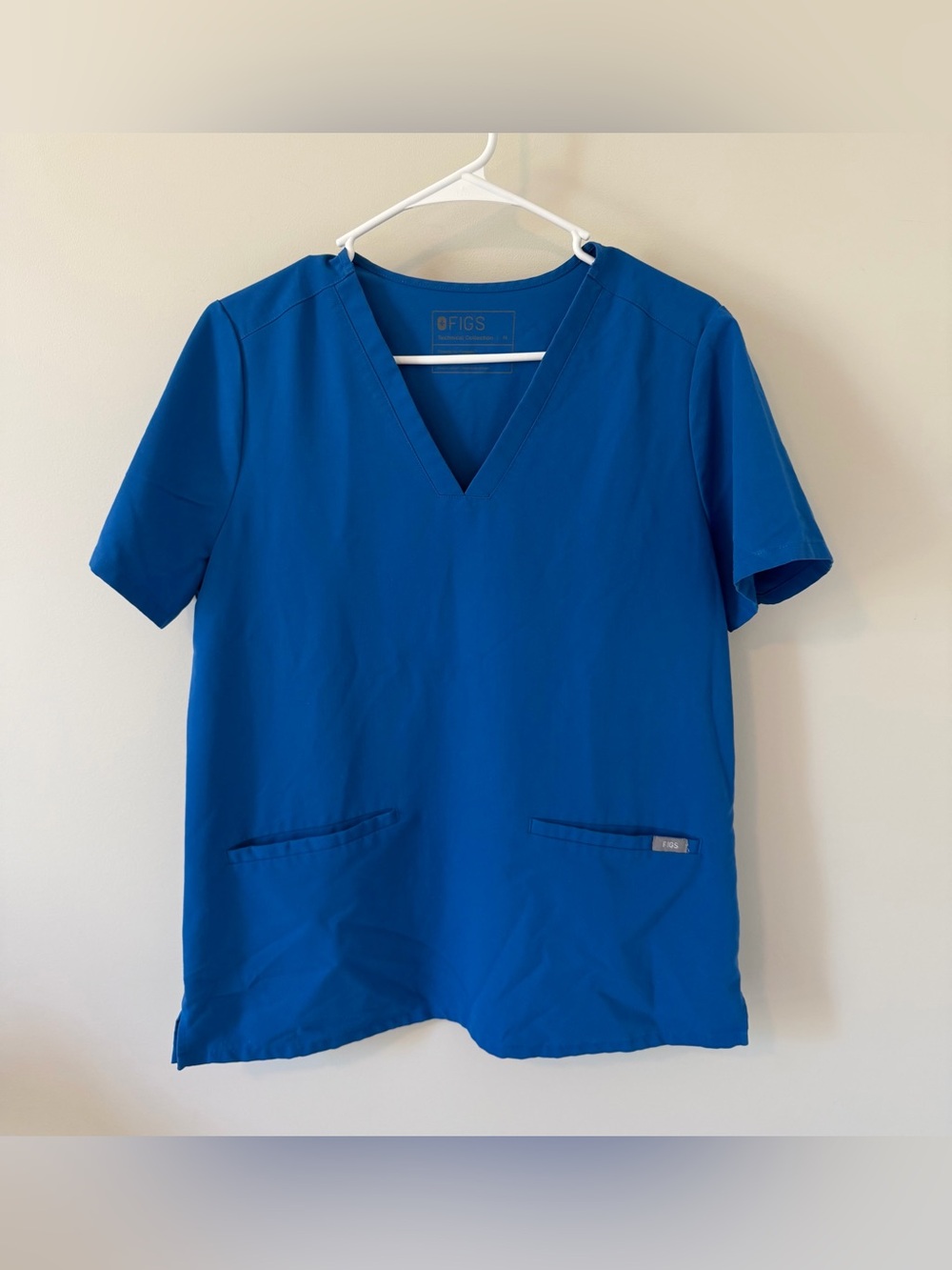 Figs Women’s Casma Scrub Top Royal Blue Size Medium